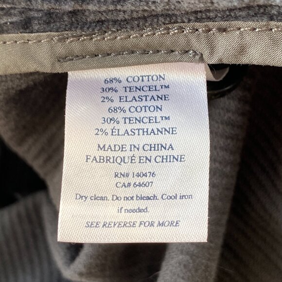 Faherty Corduroy Sportcoat Blazer Men Sz XL Charcoal Gray Academia - Picture 9 of 13